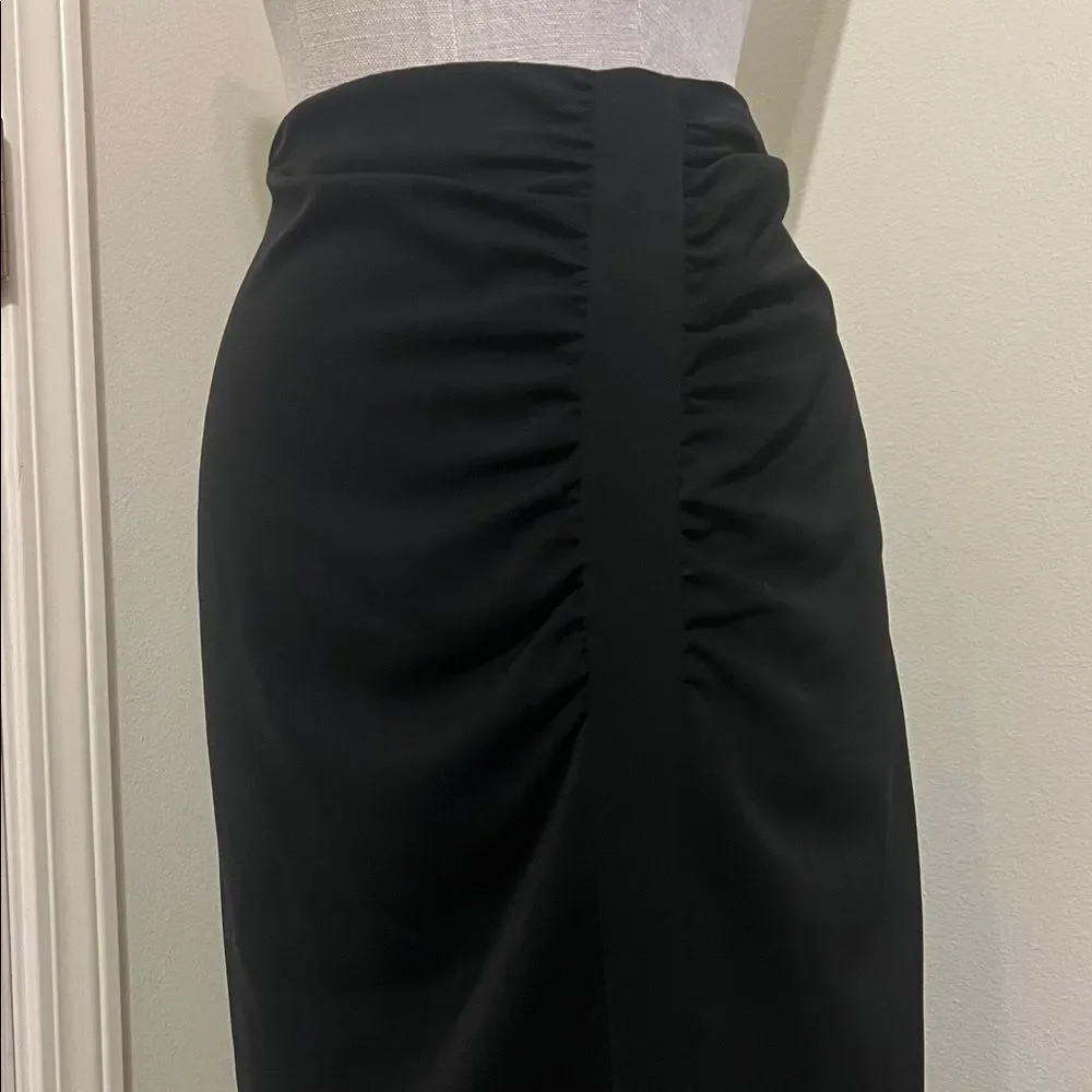 Zara Black Midi Skirt Size XL NWT